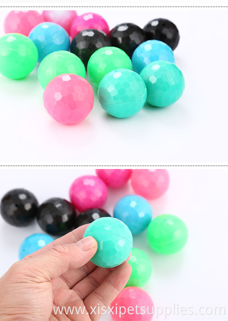 mixed color ball with bell for pet playing toy cat accessories